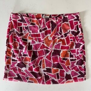 INAMORATA Pink Mosaic Mesh Skirt